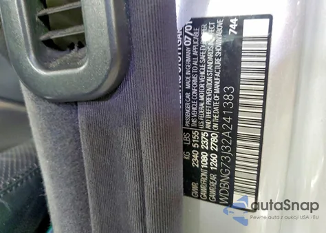 2002 Mercedes-Benz S 55 Amg из США, поврежденный, VIN WDBNG73J32A241383